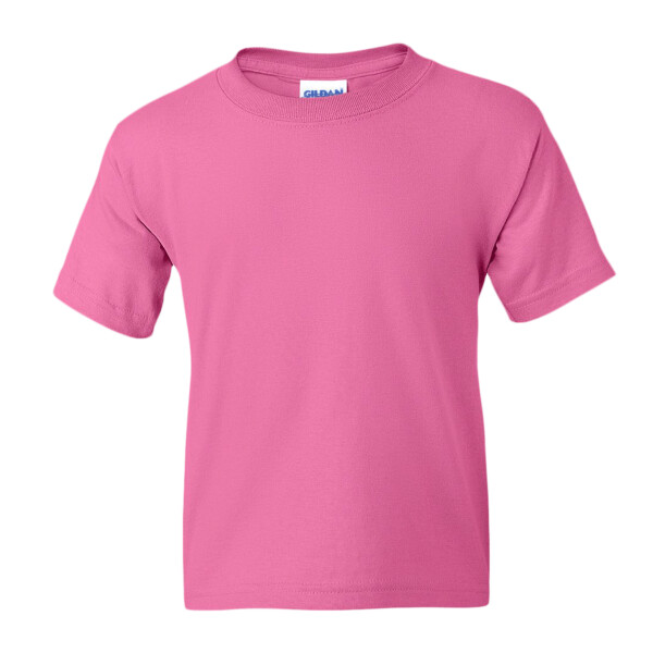 Front-view-Gildan-8000B-Youth 50-50-T-shirt-for-custom-screen-printing-DTF-transfers-embroidery-DTG-printing