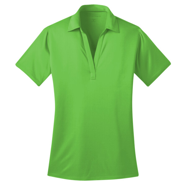 Front-L540-Ladies-Silk-Touch-Performance-Polo-for-custom-embroidery-DTF-transfers-screen-printing-patches