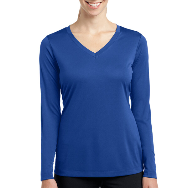 Front-LST353-ladies-v-neck-tees-for0custom-screen-printing-DTF-transfers-embroidery-custom-printed-shirts