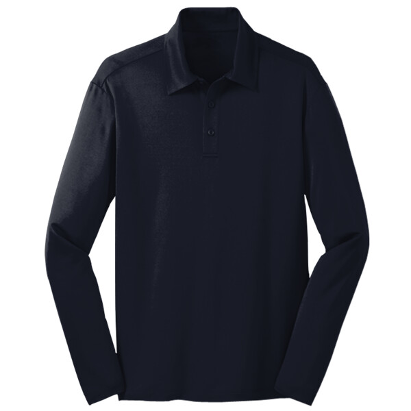 Front-K540LS-Silk-Touch-Performance-Long-Sleeve-Polo-for-custom-embroidery-patches-DTF-transfers-custom-screen-printing