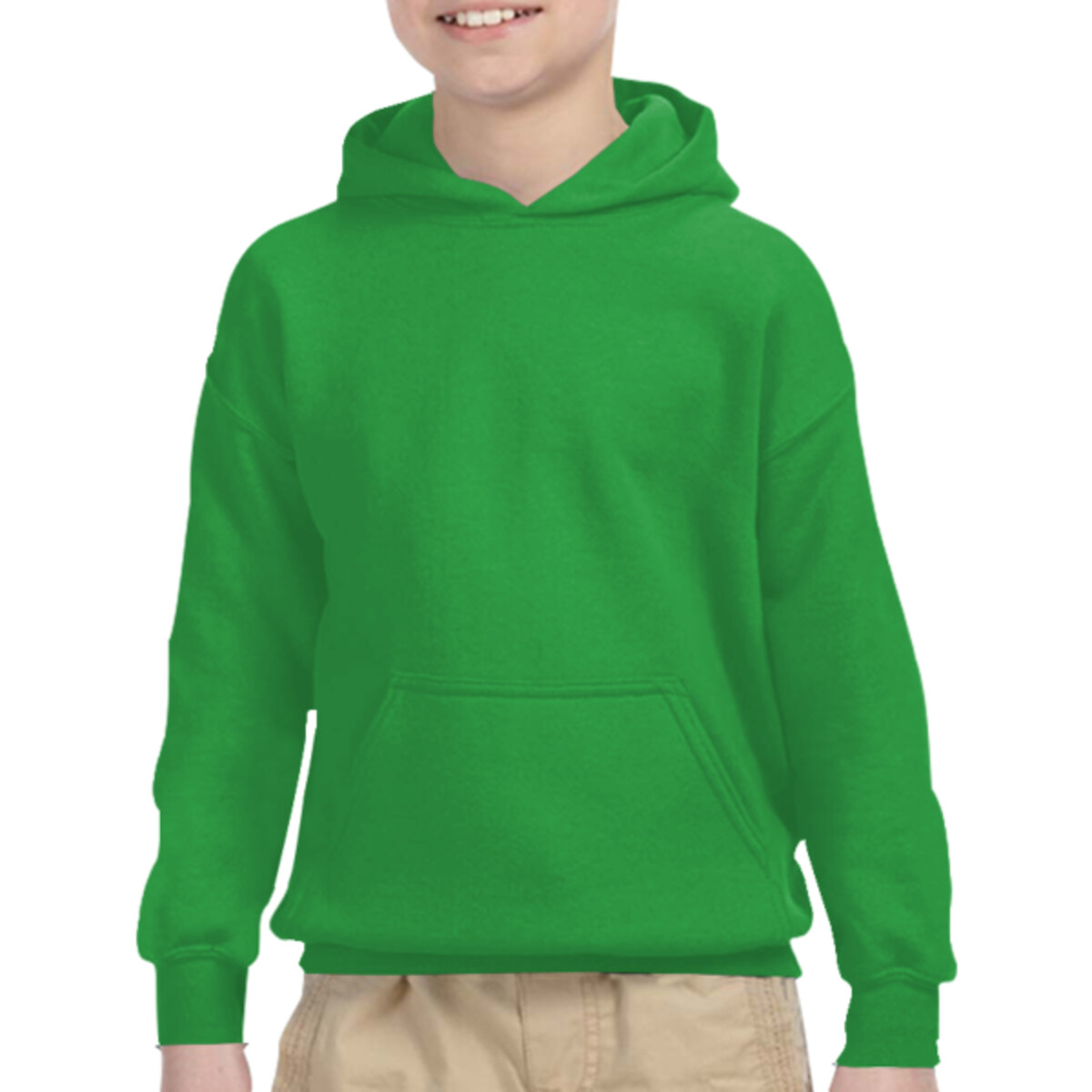 Front-view-Gildan-G185B-Youth-Hoodies-sweatshirt-for-custom-printing-DTF-transfers-embroidery-screen-printing