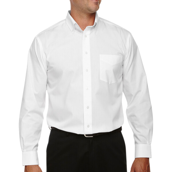 Front-Devon-and-Jones-Mens-Crown-Collection-Broadcloth-Woven-shirt-for-embroidery-DTF-transfers