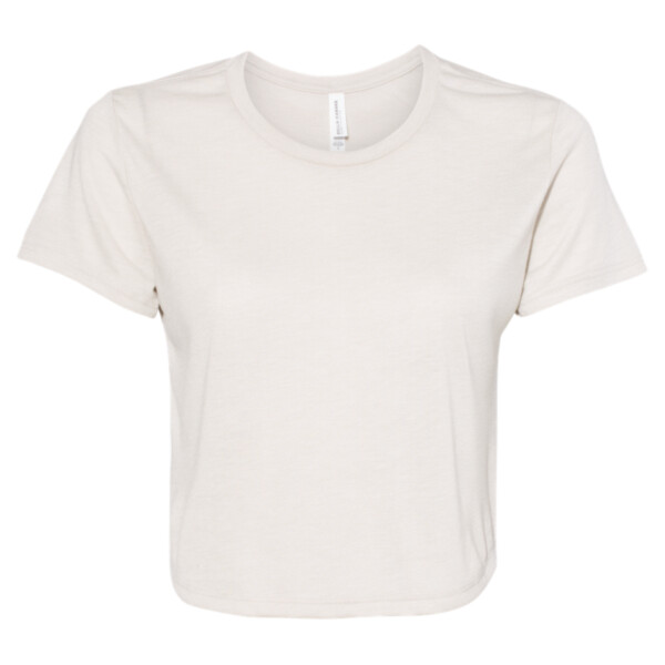 Front-view-Bella-Canvas-8882-Woemns-Flowy-Cropped-Tee