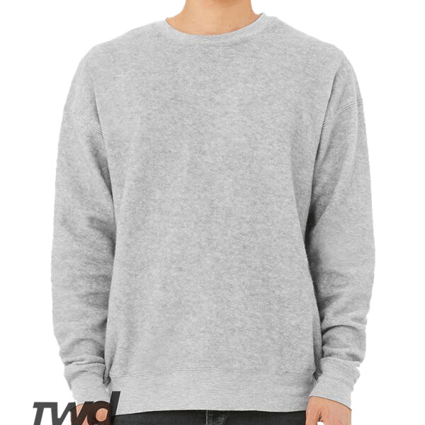 Front-Bella-Canvas-3345-FWD-Fashion-Seuded-Drop-Shoulder-Sweatshirt-for-DTF-transfers-embroidery
