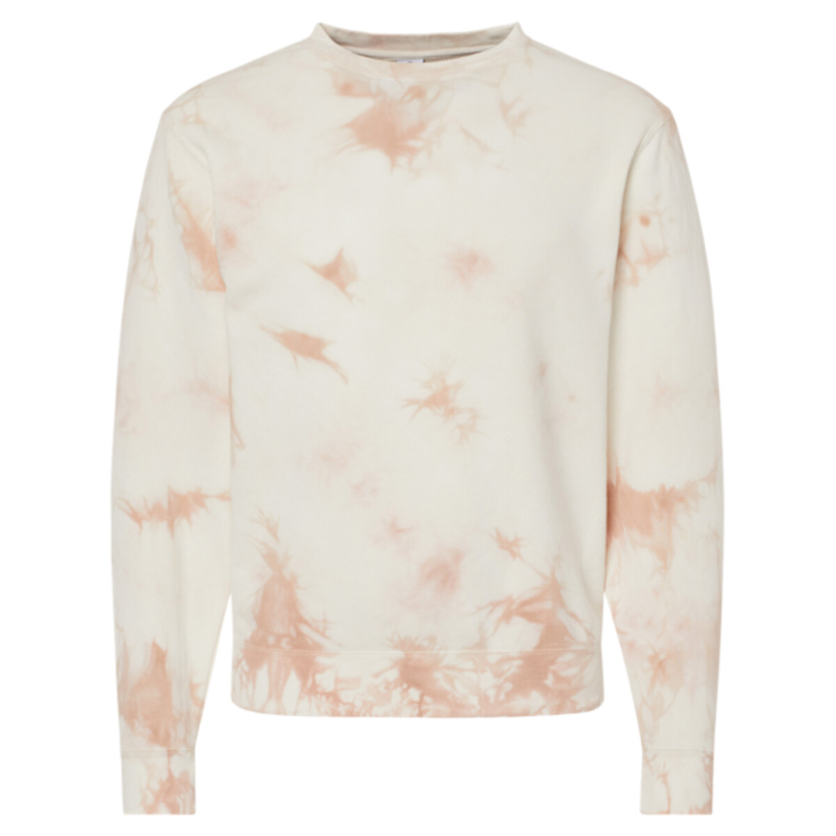 Front-view-PRM3500TD-Tie-Dyed-Sweatshirt-for-custom-screen-printing-DTF-transfers-embroidery