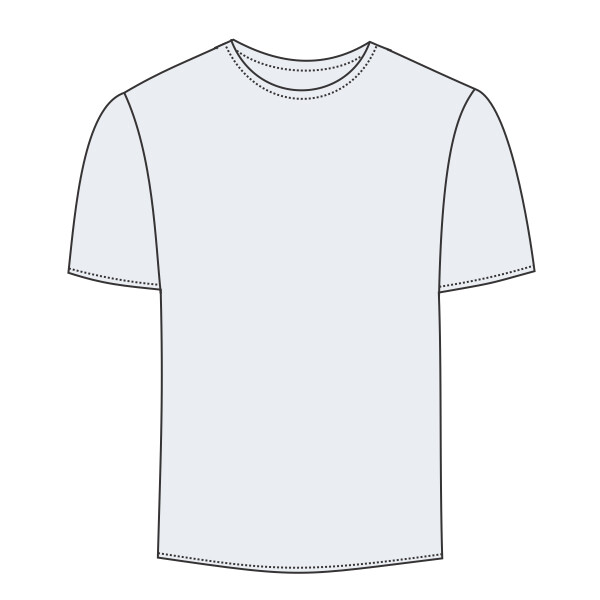 Template-for-custom-printing-Gildan-Softstyle-short-sleeve-t-shirt-style-65000B-DTF-transfers-or-screen-printing-on-front-view