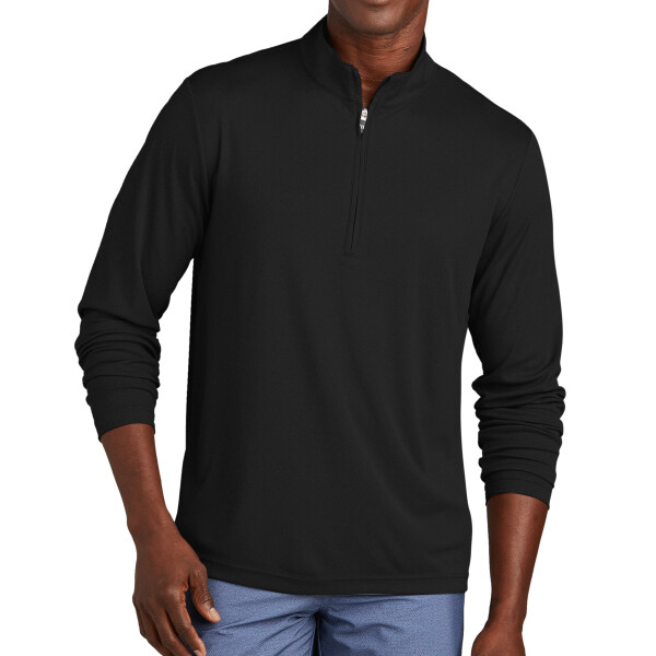 Front-Travis-Mathew-Coto-Performance-Quarter-Zip-Golf-fashion-wear-for-custom-DTF-transfers-embroidery-patches-screen-printing