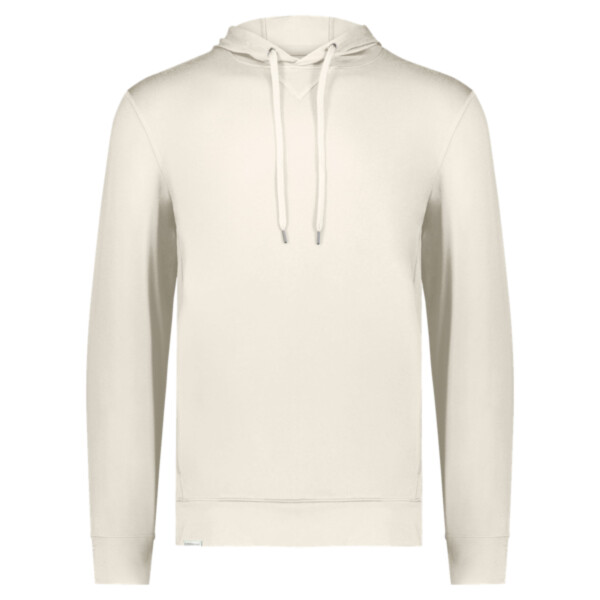 Front-view-Holloway-222598-Eco-Revive-Ventura-soft-knit-hoodie-with-custom-screen-printing-embroidery-DTF-transfer-printing