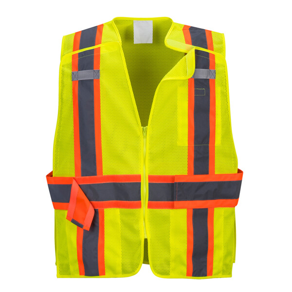 Front-view-Portwest-US85-Expandable-Breakaway-Safety-Vest-for-custom-screen-printing-DTF-transfers-embroidery