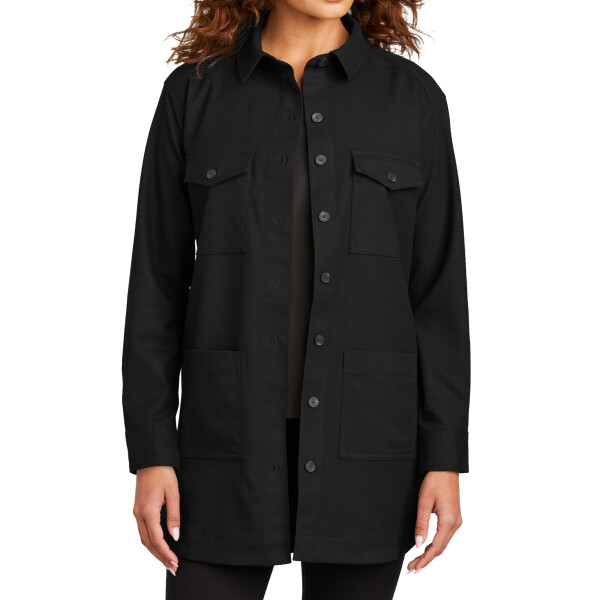 Front-MM2021-Womens-Long-Sleeve-Twill-Overshirt-for-custom-embroidery-DTF-transfers