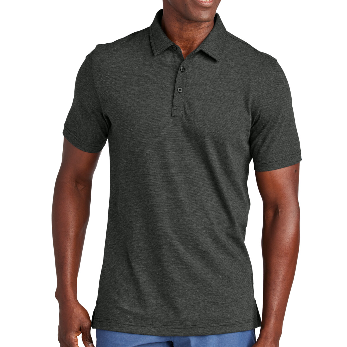 Front-Travis-Mathew-Sunnyvale-Polo-with-custom-embroidery-DTF-transfers