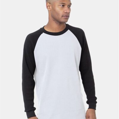USA-Made Heavyweight Waffle Knit Thermal Raglan T-Shirt Thumbnail