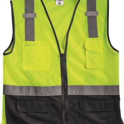 Black Bottom Mesh Class 2 Vest Thumbnail
