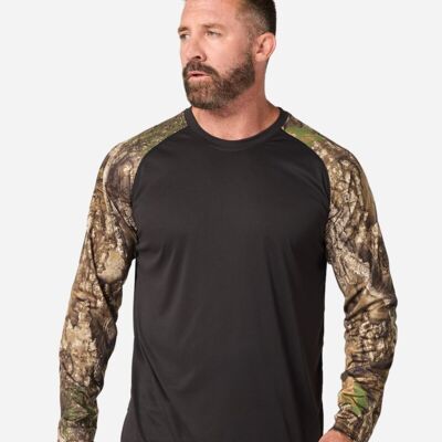 Unisex Realtree® Performance Colorblocked Long Sleeve T-Shirt Thumbnail