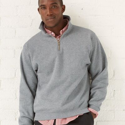Super Sweats NuBlend® Quarter-Zip Cadet Collar Sweatshirt Thumbnail