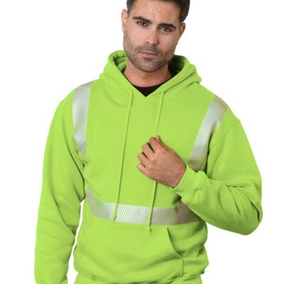 Unisex USA-Made High Visibility Hooded Sweatshirt Thumbnail