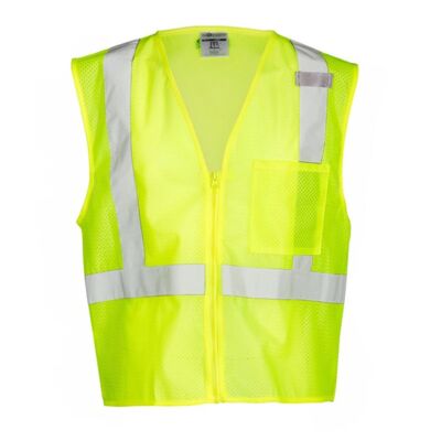 Single Pocket Zipper Mesh Vest Thumbnail