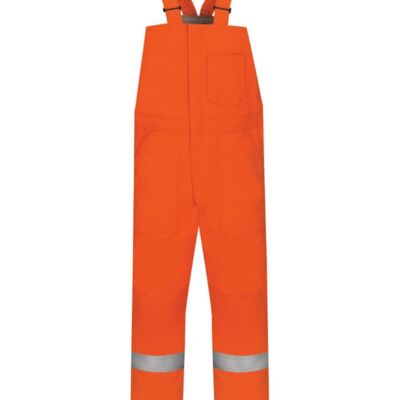 Deluxe Insulated Bib Overall with Reflective Trim - EXCEL FR® ComforTouch - Tall Sizes Thumbnail