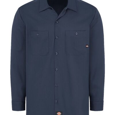 Men's Tall Industrial Cotton Long Sleeve Work Shirt Thumbnail