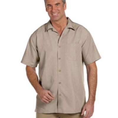 M560 - Men's Barbados Textured Camp Shirt Thumbnail