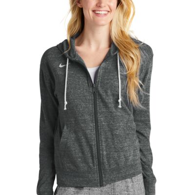 NIKE Ladies Gym Vintage Full Zip Hoodie Thumbnail