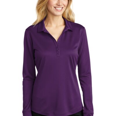 L540LS - Ladies Silk Touch Performance Long Sleeve Polo Thumbnail