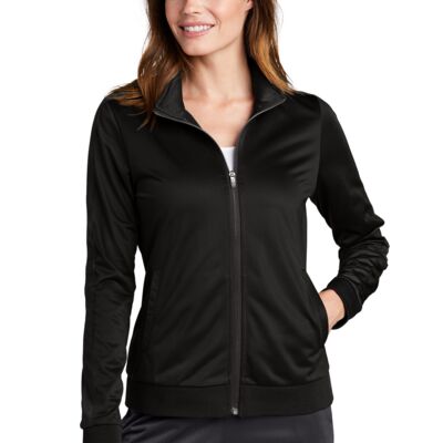 LST94 - Ladies Tricot Sleeve Stripe Track Jacket Thumbnail