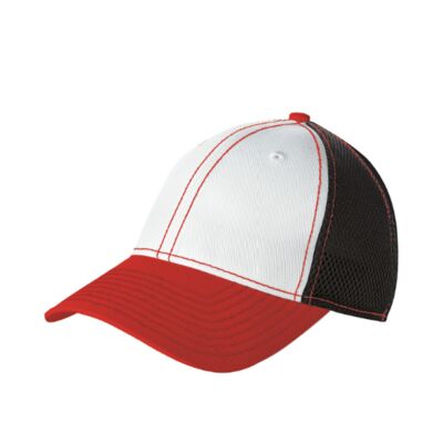 Stretch Mesh Contrast Stitch Cap Thumbnail